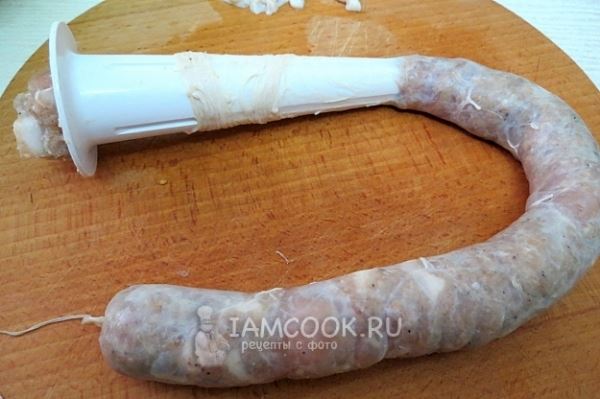 Домашняя чесночная колбаса