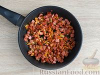 Рассольник с рисом и колбасой